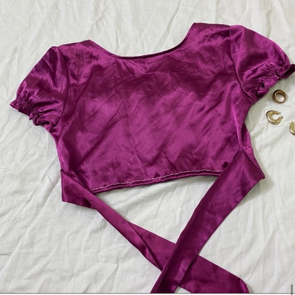 Vintage Silk Crop Top - Picture 7 of 7